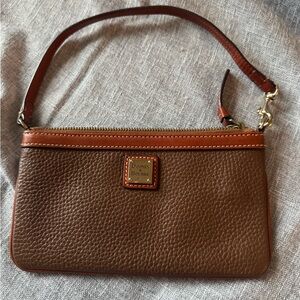 Dooney & Bourke Tan Leather Wristlet